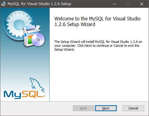 mysql for visual studio 1.2.8