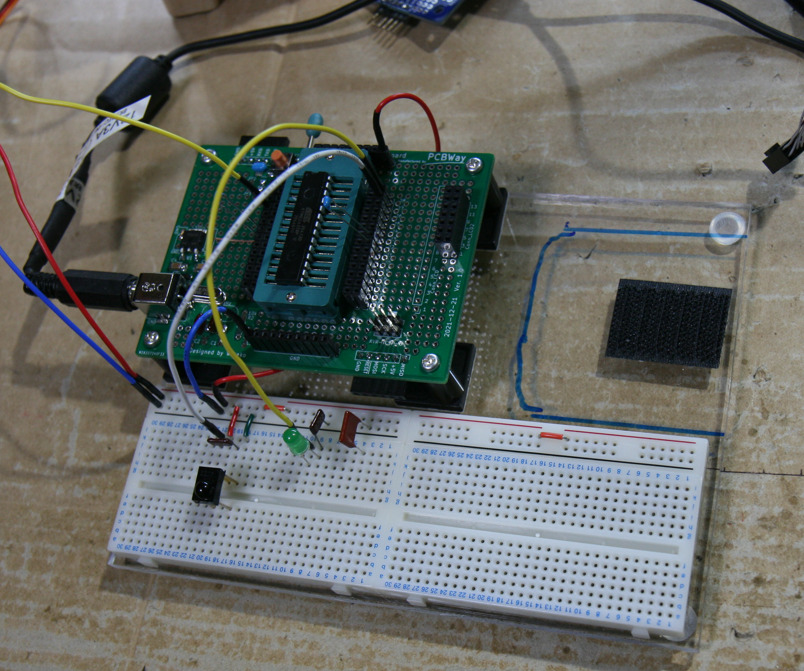 ワレコの電子工作】ATmega328P用自作汎用I/Oボードでサーボモーターを赤外線リモコン制御Arduino IDEで【PCBWay発注基板】